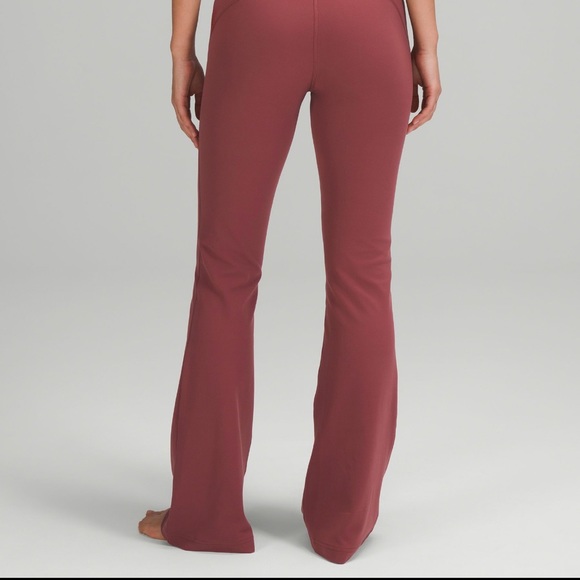 Lululemon SMOKY RED GROOVE Super High-Rise Flared Pants - Picture 4 of 5